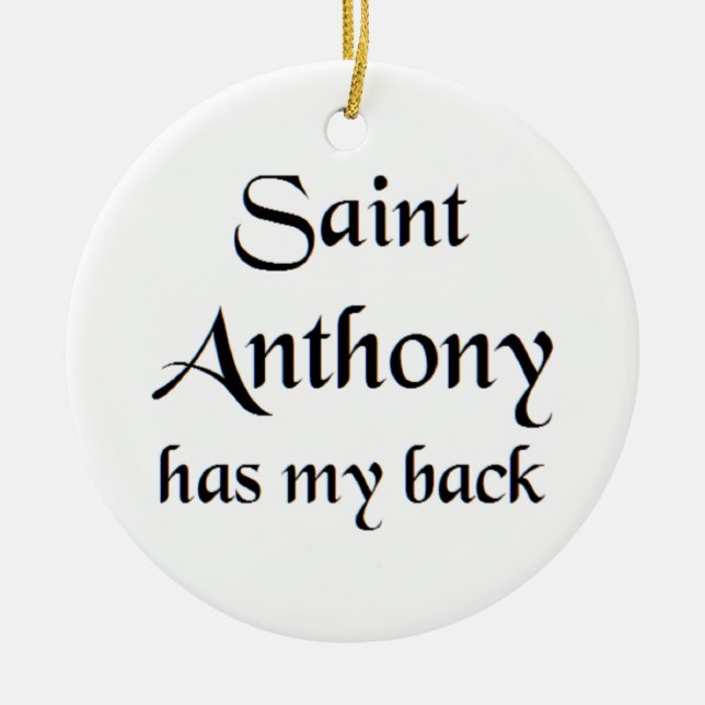 saint anthony keramik ornament (Vorne)