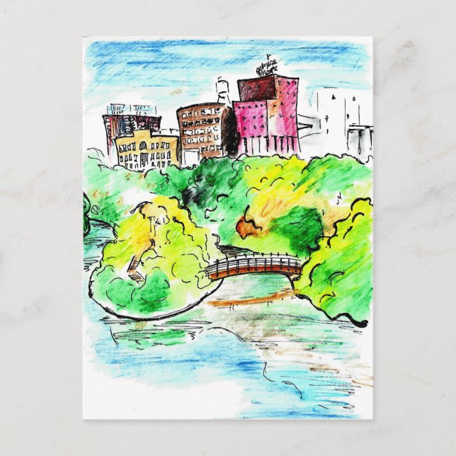 Saint Anthony Main, Minneapolis, MN Postkarte (Vorderseite)