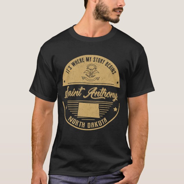 Saint Anthony North dakota Es ist, wo meine Geschi T-Shirt (Vorderseite)