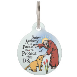 Saint Anthony Padua, Schütze diesen Hund, Haustier Haustiermarke
