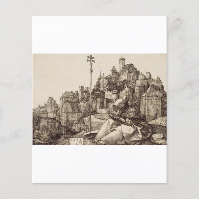 Saint Anthony Reading von Albrecht Durer (Vorderseite)