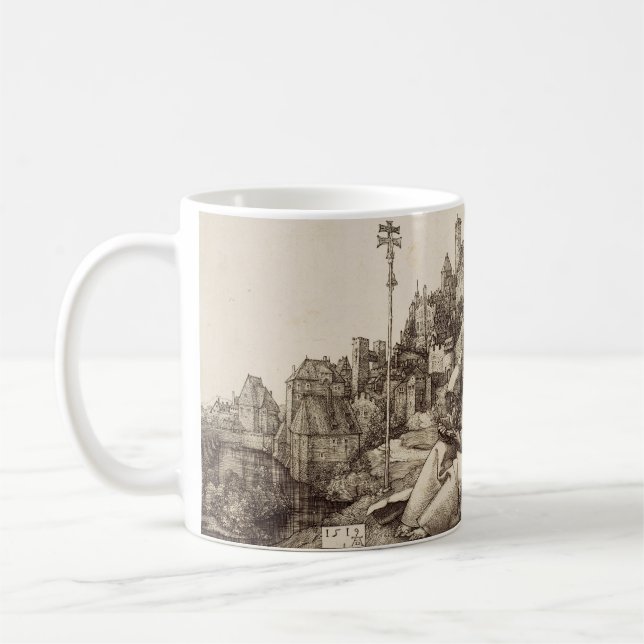 Saint Anthony Reading von Albrecht Durer Kaffeetasse (Links)