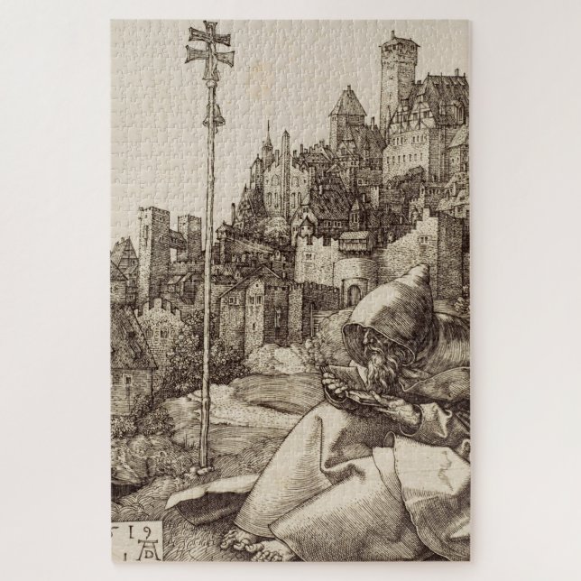 Saint Anthony Reading von Albrecht Durer Puzzle (Vertikal)