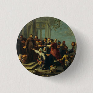 Saint Anthony von Padua von Willem van Herp Button