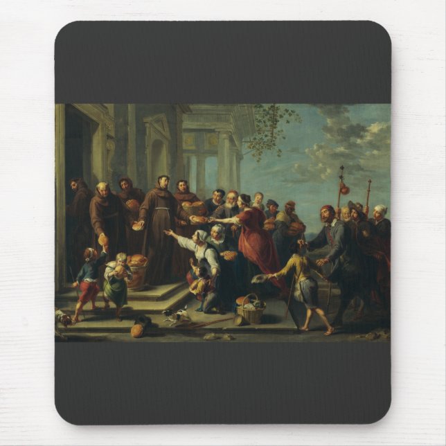 Saint Anthony von Padua von Willem van Herp Mousepad (Vorne)