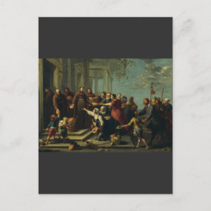 Saint Anthony von Padua von Willem van Herp Postkarte