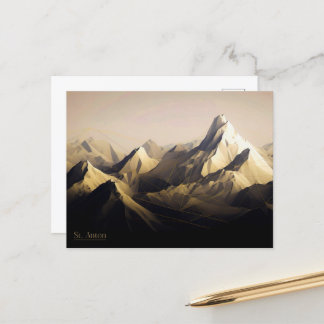 Saint Anton Dusk Postkarte