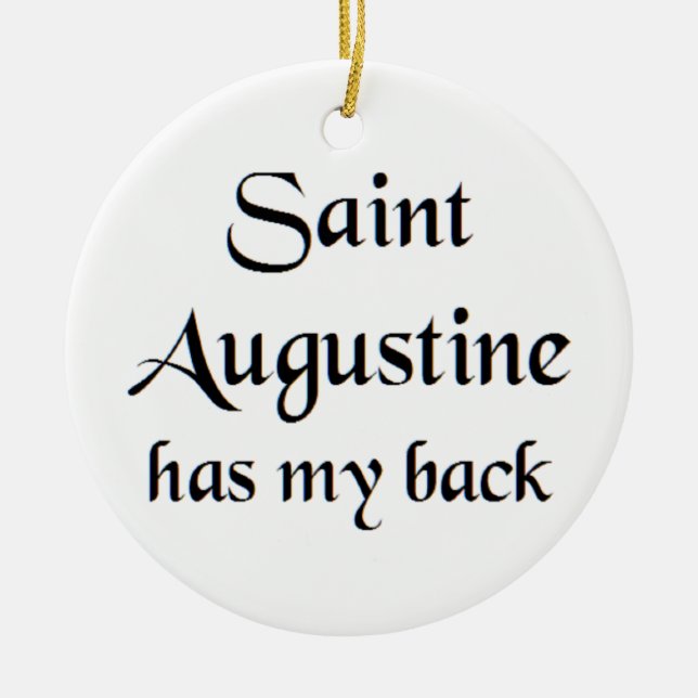 saint augustine coffee mug keramik ornament (Vorne)