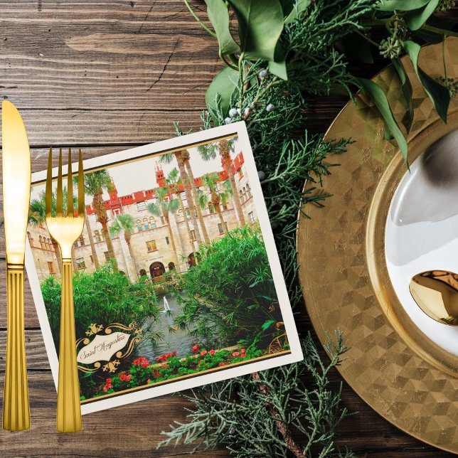 Saint Augustine Florida Lightner Museum & Garden Serviette (Von Creator hochgeladen)