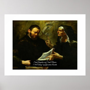 Saint Augustine und Saint Monica Poster