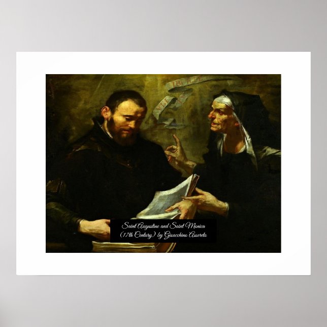 Saint Augustine und Saint Monica Poster (Vorne)