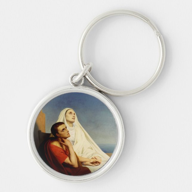 Saint Augustine und Saint Monica Schlüsselanhänger (Vorne)