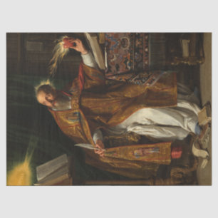 Saint Augustine von Philippe de Champaigne Seidenpapier