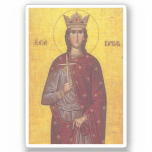 Saint Barbara Icon Aufkleber