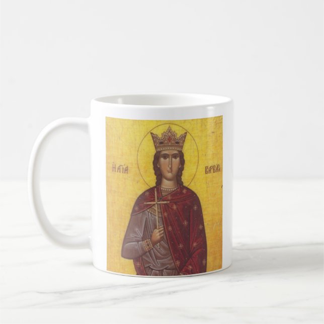 Saint Barbara Icon Kaffeetasse (Links)