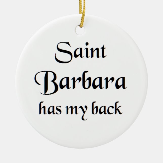 saint barbara keramik ornament (Vorne)