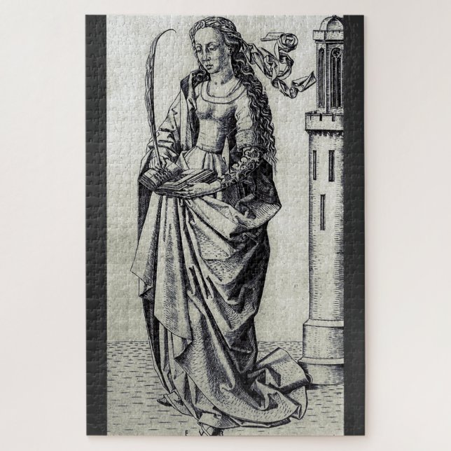 Saint Barbara und ihr Turm Puzzle (Vertikal)