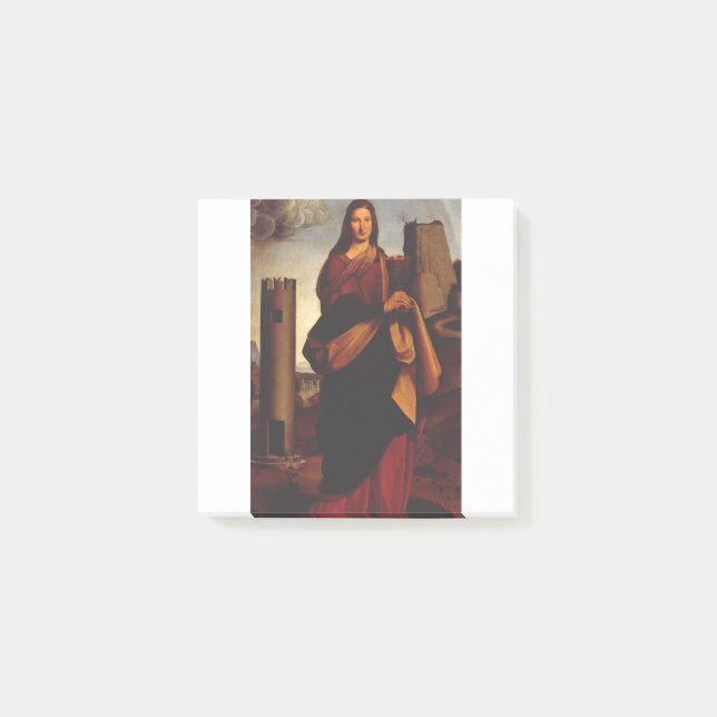 Saint Barbara von Giovanni Antonio Bolschleto Post-it Klebezettel (Vorderseite)