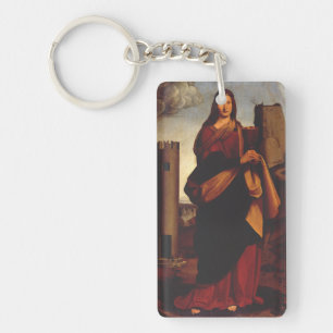 Saint Barbara von Giovanni Antonio Bolschleto Schlüsselanhänger