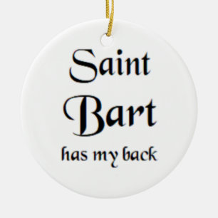 saint bart keramik ornament