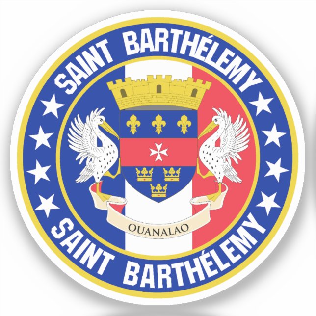Saint Barthélemy Aufkleber (Vorderseite)