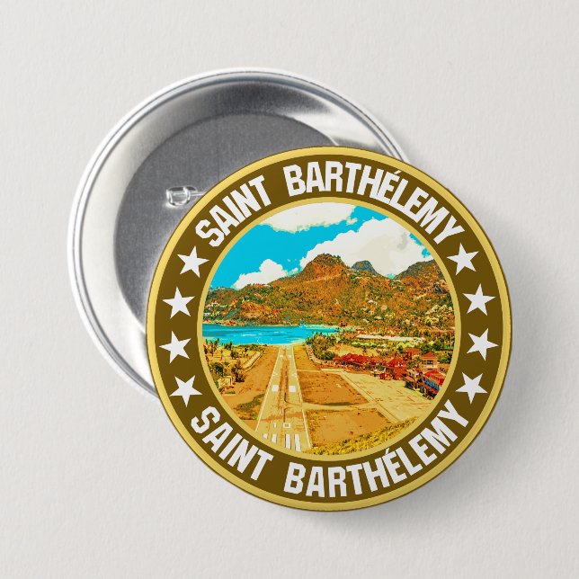 Saint Barthélemy Button (Vorne & Hinten)