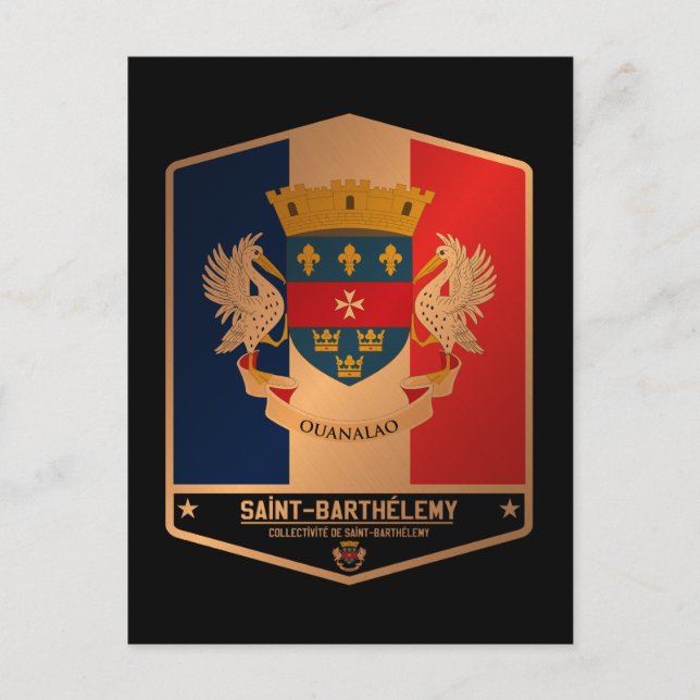 Saint Barthélemy Postkarte (Vorderseite)