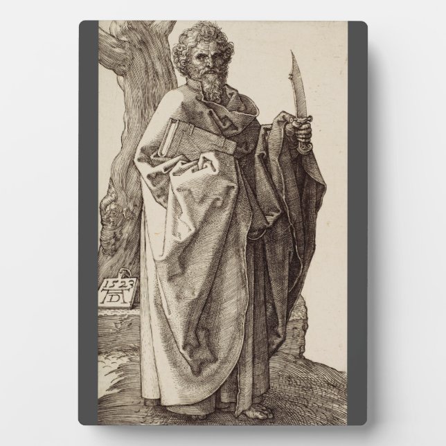 Saint Bartholomew, Apostel von Albrecht Durer Fotoplatte (Vorderseite)