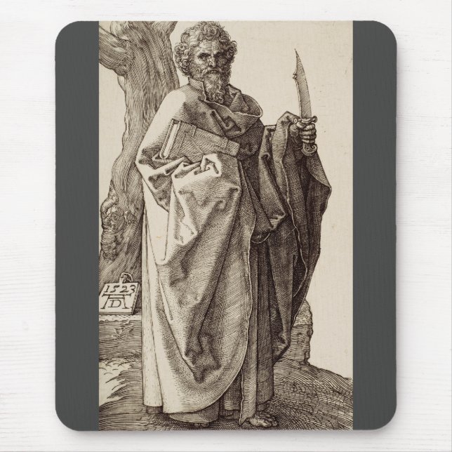 Saint Bartholomew, Apostel von Albrecht Durer Mousepad (Vorne)