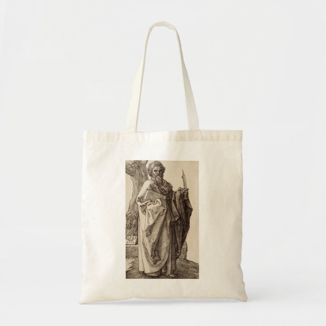 Saint Bartholomew, Apostel von Albrecht Durer Tragetasche (Vorne)