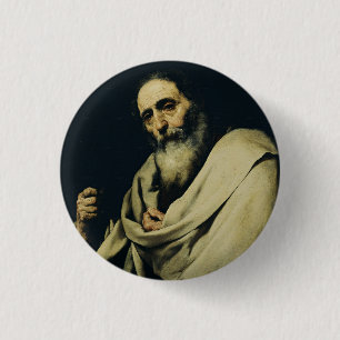 Saint Bartholomew der Apostel von Jusepe de Ribera Button