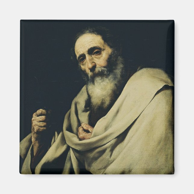 Saint Bartholomew der Apostel von Jusepe de Ribera Magnet (Vorne)