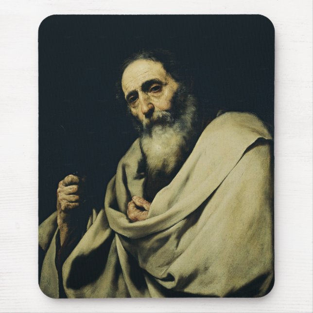 Saint Bartholomew der Apostel von Jusepe de Ribera Mousepad (Vorne)