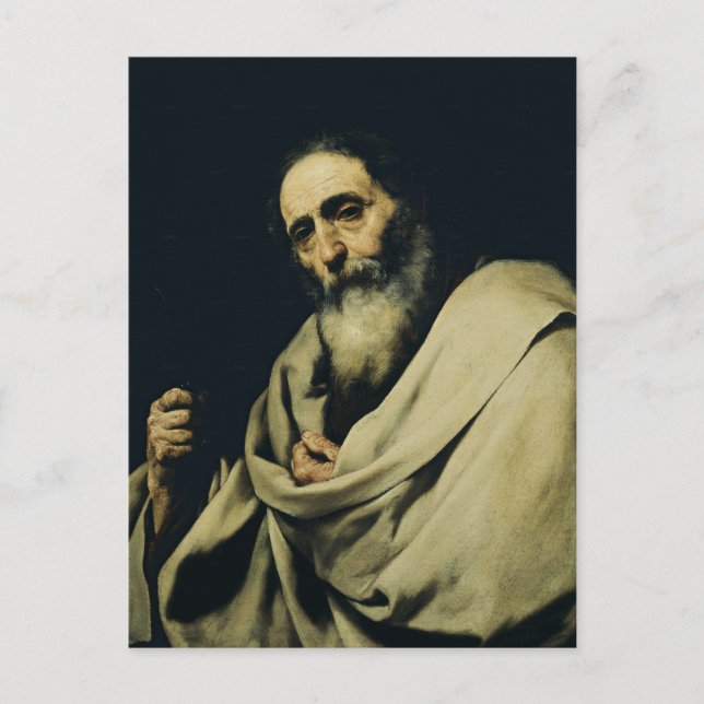 Saint Bartholomew der Apostel von Jusepe de Ribera Postkarte (Vorderseite)