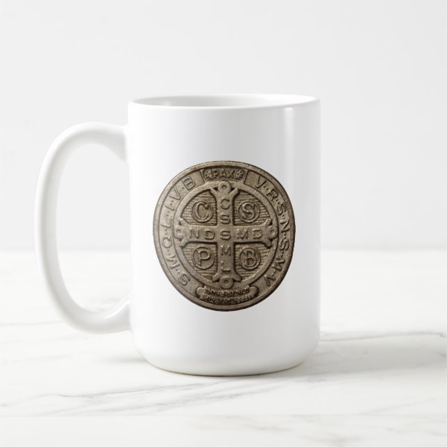 Saint Benedict Medal Mug Kaffeetasse (Links)
