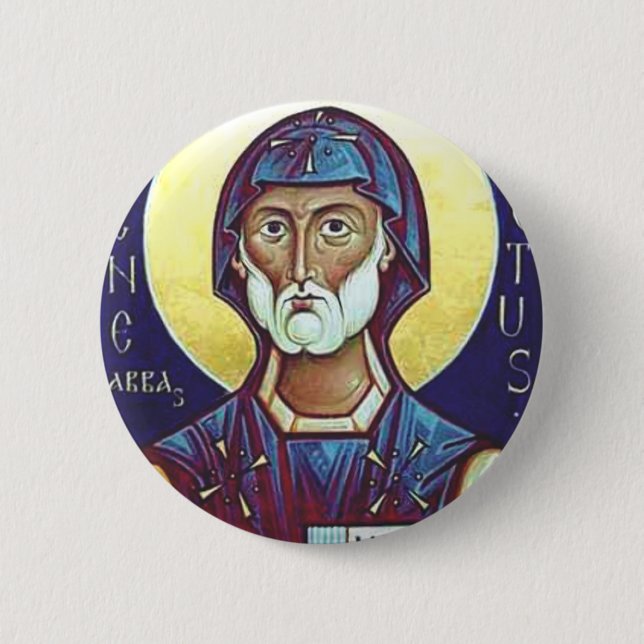 Saint-Benedikt von Nursia Button (Vorderseite)