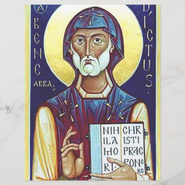 Saint-Benedikt von Nursia Flyer (Vorne)
