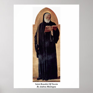 Saint-Benedikt von Nursia von Andrea Mantegna Poster