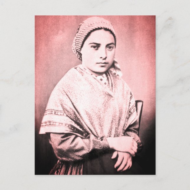 Saint Bernadette Soubirous als Kind Postkarte (Vorderseite)