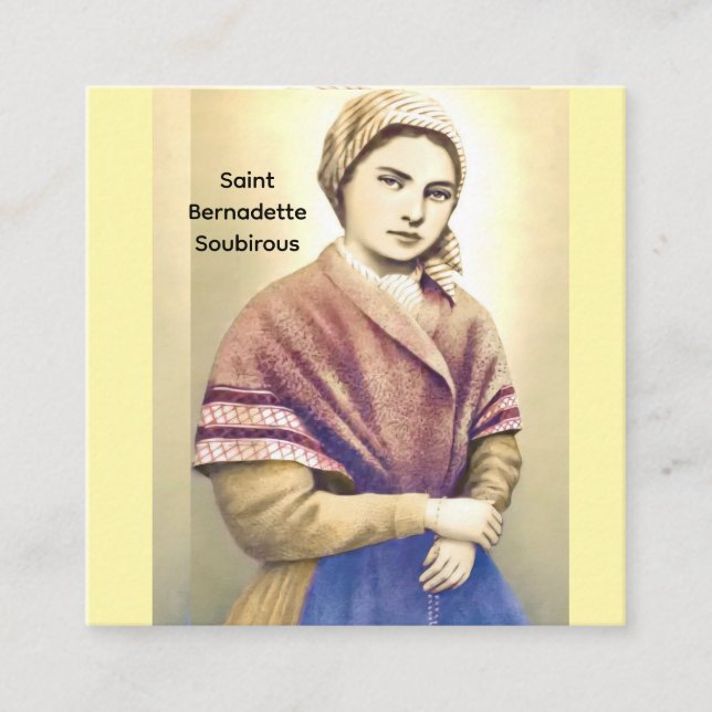 Saint Bernadette Soubirous Begleitkarte (Vorderseite)