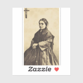 Saint Bernadette Soubirous Fine Art Aufkleber