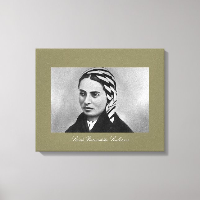 Saint Bernadette Soubirous Leinwanddruck (Vorderseite)