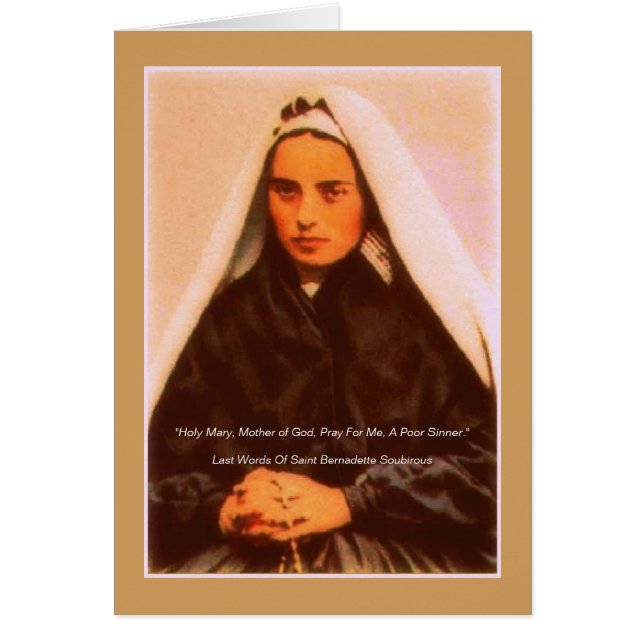 Saint Bernadette von Lourdes (Vorne)