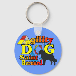 Saint Bernard Agility Geschenke Schlüsselanhänger