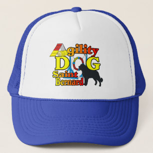 Saint Bernard Agility Geschenke Truckerkappe