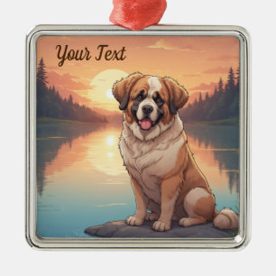 Saint Bernard am See Ornament Aus Metall