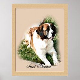 Saint Bernard Art Print Poster