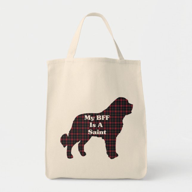 Saint Bernard BESTE FREUNDIN Tote Bag Tragetasche (Vorne)
