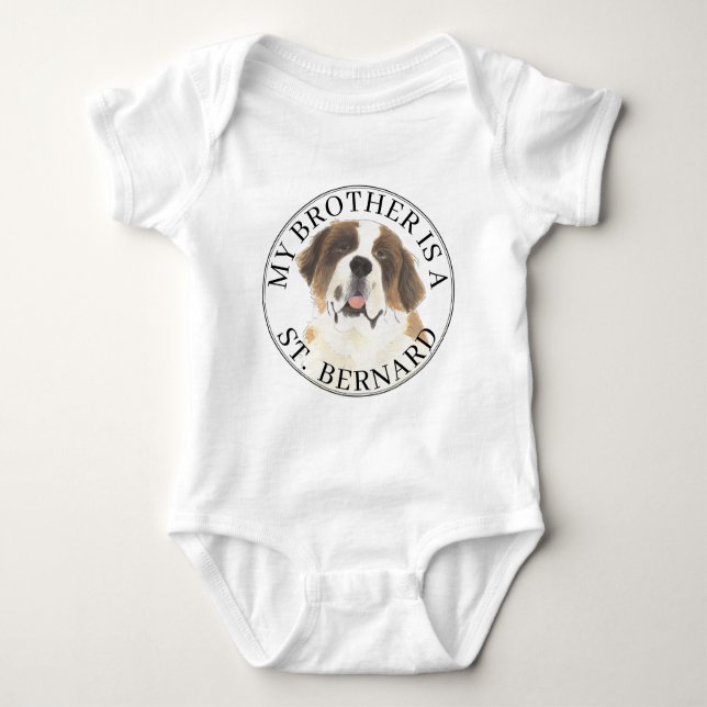 Saint Bernard Brother Baby Strampler (Vorderseite)