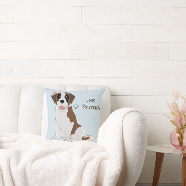 Saint Bernard Design Personalisiert Kissen (Liege)